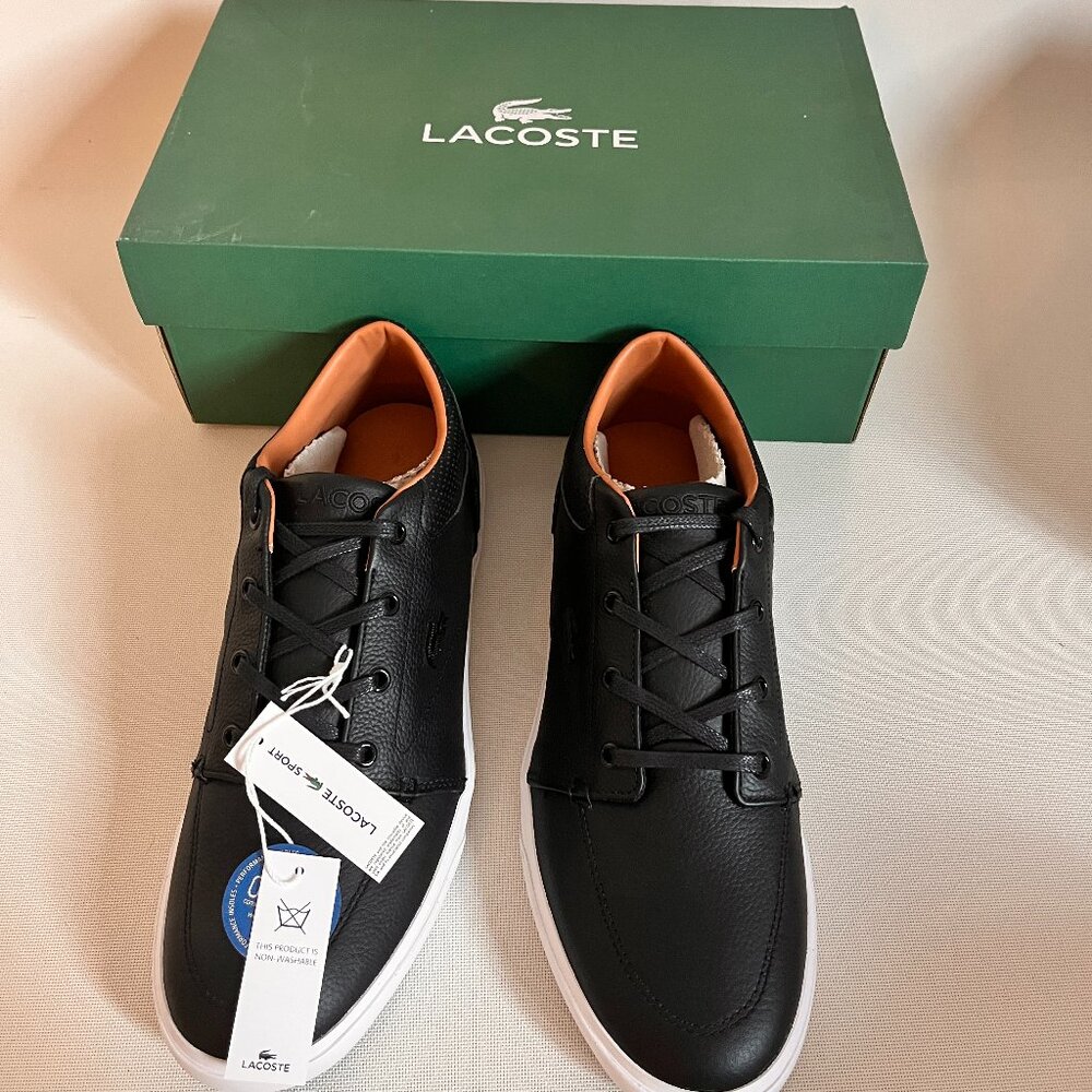 Lacoste Men's Black Bayliss Sneakers - Size 11 NWT